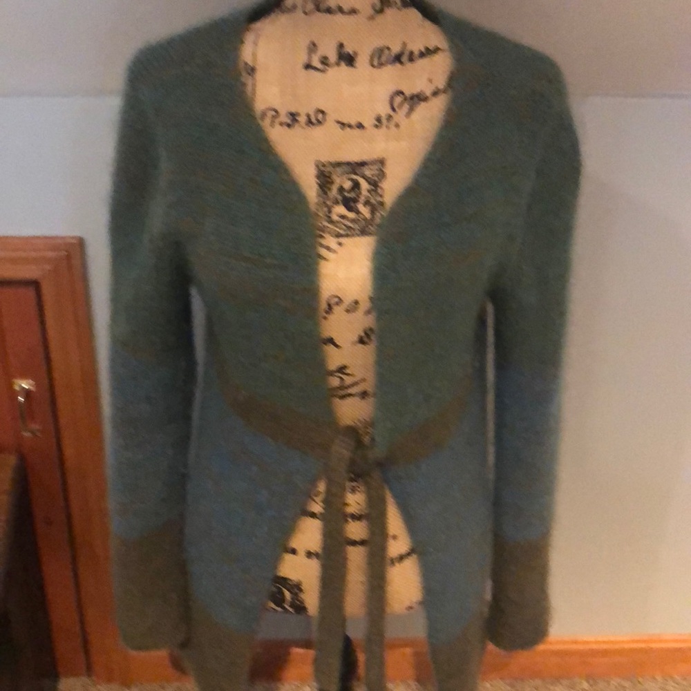Hand knit sweater by Gretchen  Comly